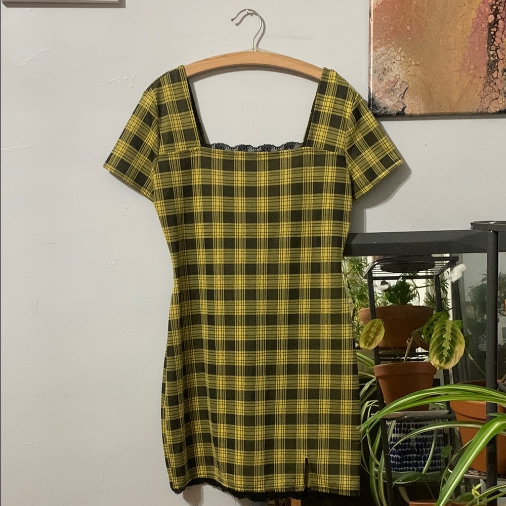 Plaid Mini Dress